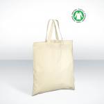 Bio Baumwolltasche, kurzer Henkel 
