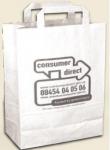 Recycling Papier - Tragetasche groß (32x40x11cm) | weiß