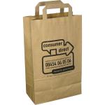 Recycling Papier - Tragetasche klein (22x36x11) | braun