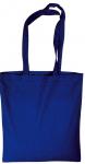 Baumwolltasche farbig - lange Henkel navy