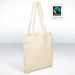 Fair Trade Baumwolltasche, langer Henkel 