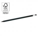 Eco Bleistift - FSC®--Holz schwarz mit Radiertip