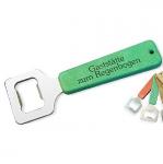 Recycling Flaschenöffner mit stabilem Griff grün
