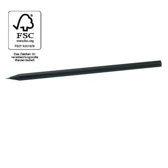 Eco Bleistift - FSC®--Holz schwarz ohne Radiertip