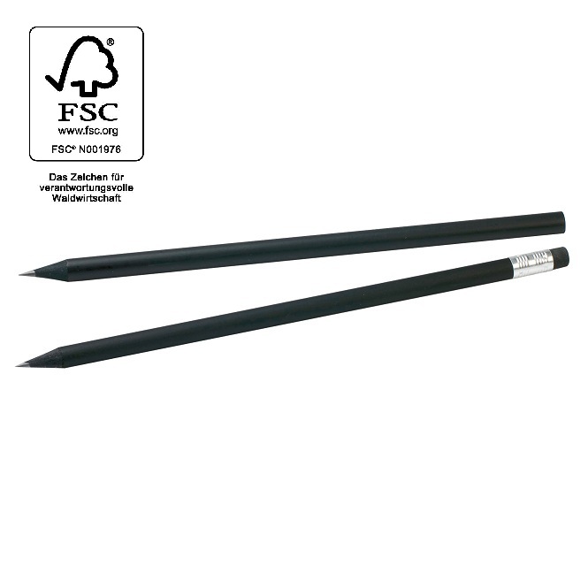 Eco Bleistift - FSC®--Holz schwarz 