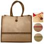 Jute Shopper - 2-farbig (42x35x19cm) 